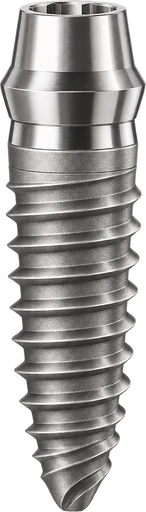Illustration of a titanium implant post